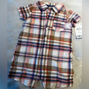 Carters checkered jumpsuit 6mo